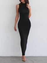 Essential maxi dress — Black