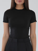 Essential top — black