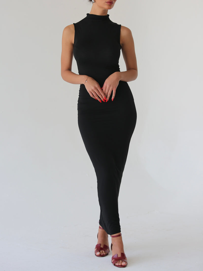 Essential maxi dress — Black