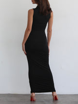 Essential maxi dress — Black