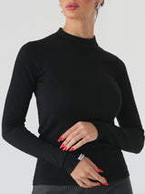 Wool highneck — Black